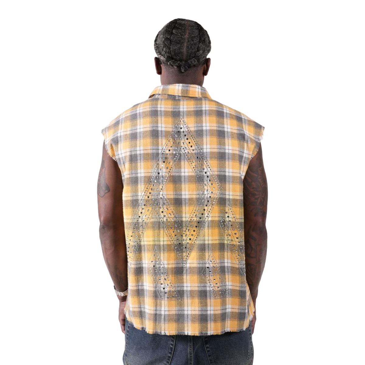PM RHINESTONE FLANNEL - YELLOW