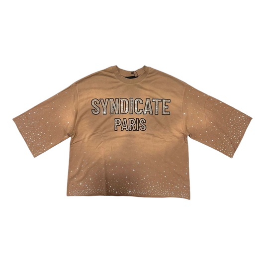 SYNDICATE 'PARIS' CAFE CROP TEE