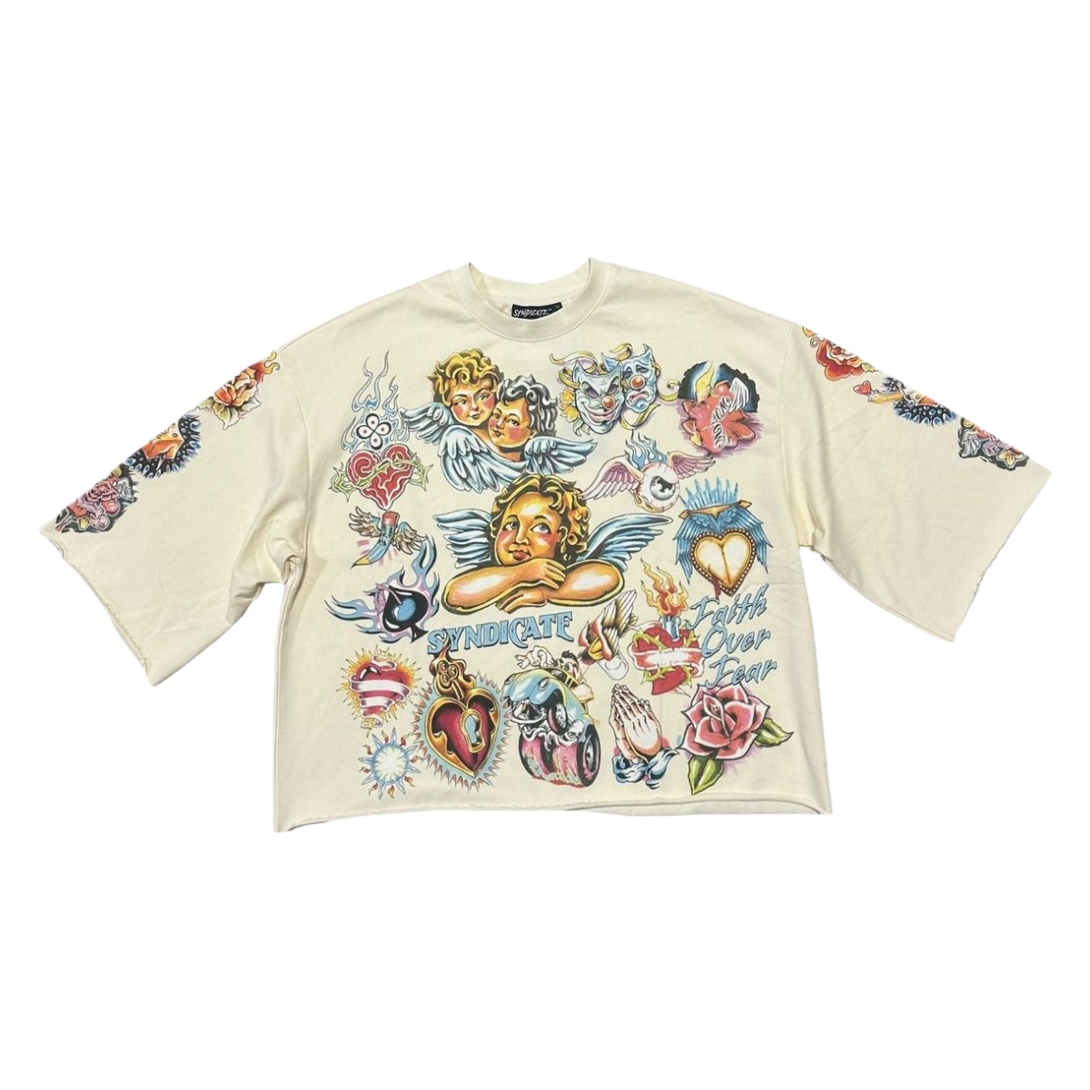 SYNDICATE 'FAITH' BONE CROP TEE