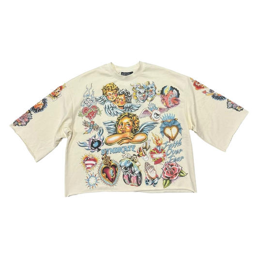 SYNDICATE 'FAITH' BONE CROP TEE
