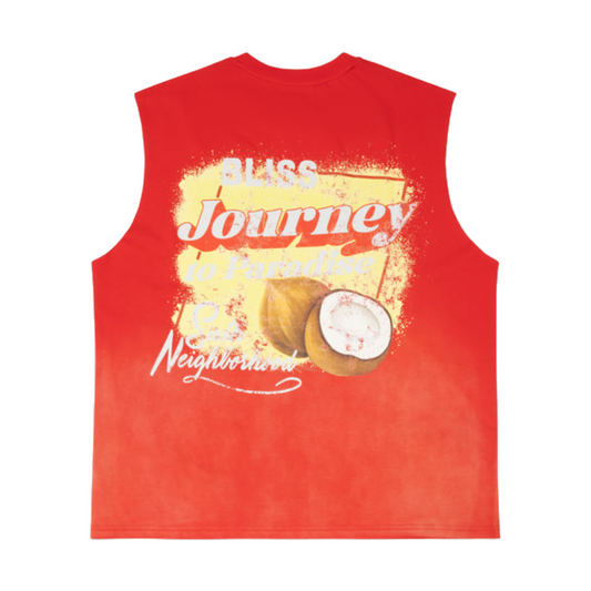 6TH "MUSCLE" SLEEVELESS TEE - RED