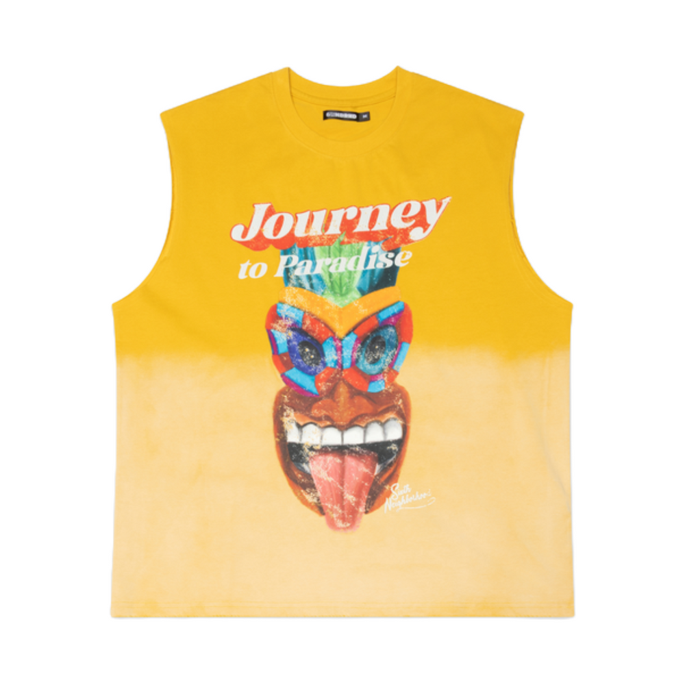 6TH "MUSCLE" SLEEVELESS TEE - YELLOW