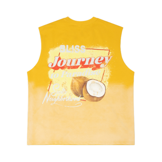 6TH "MUSCLE" SLEEVELESS TEE - YELLOW