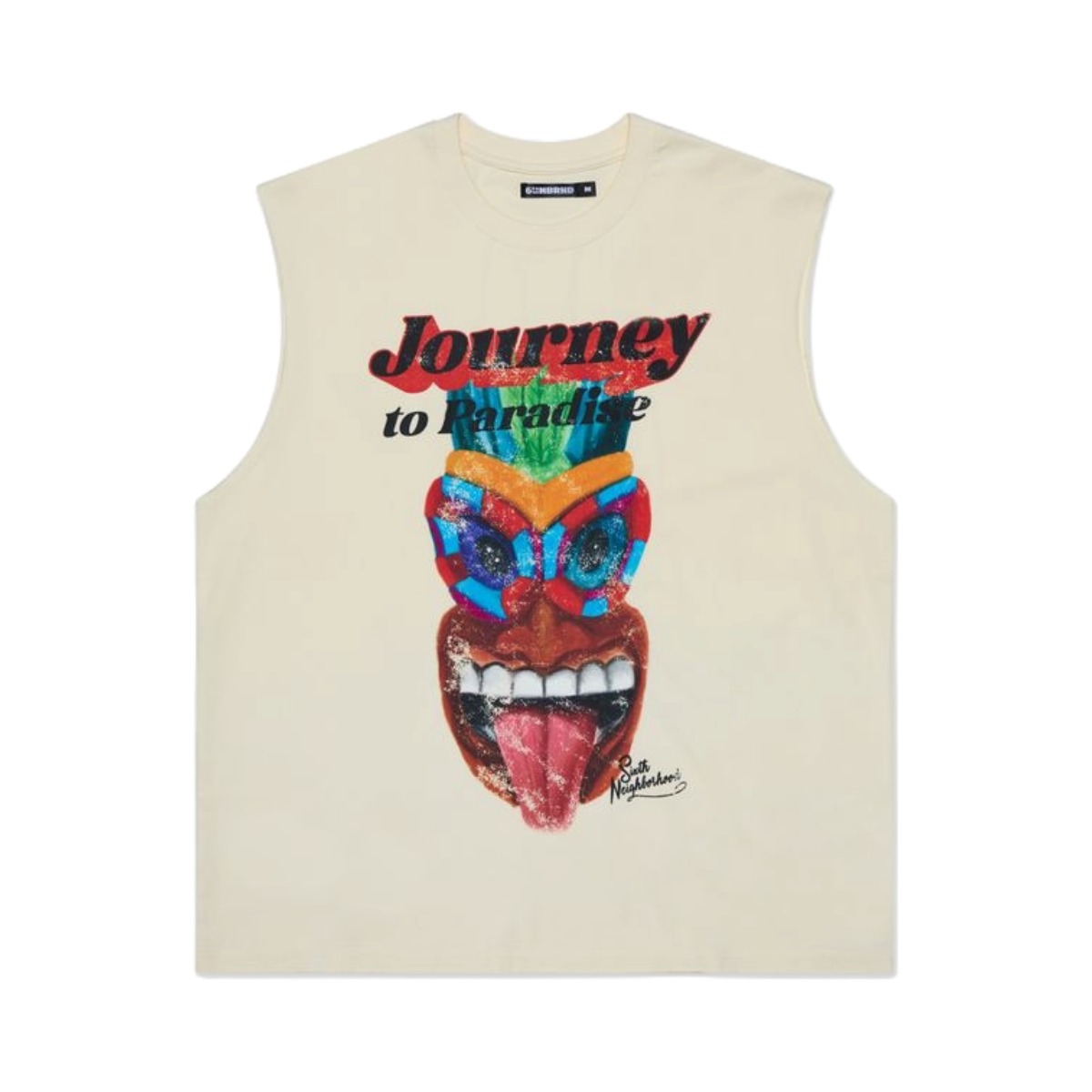 6TH "MUSCLE" SLEEVELESS TEE - CREAM