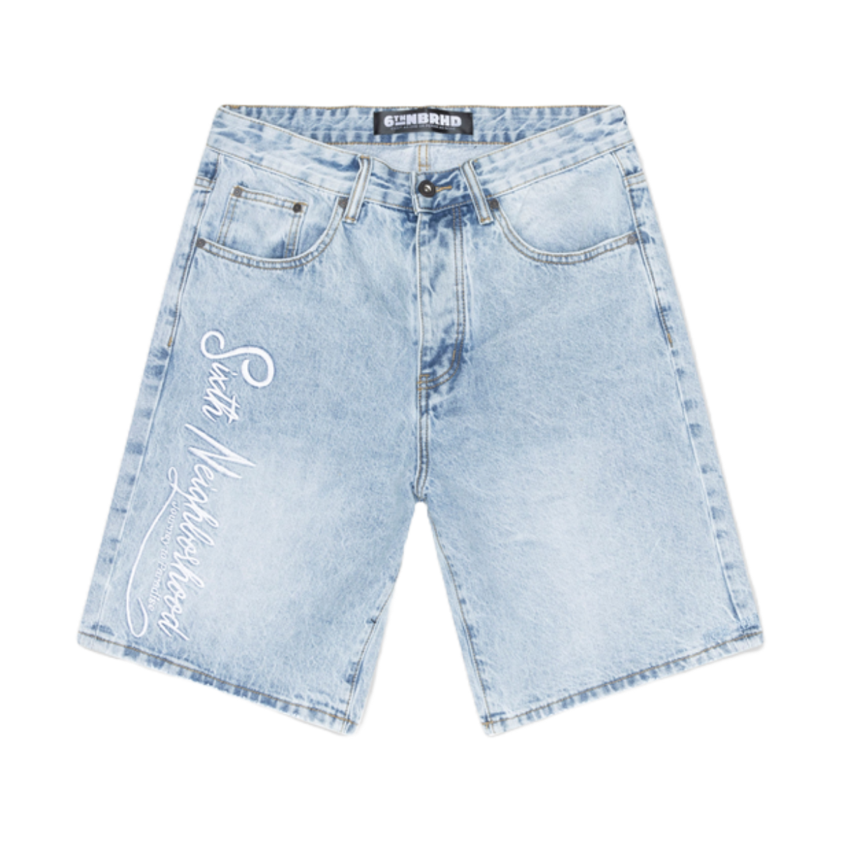6TH "TIDES" DENIM SHORTS - BLUE