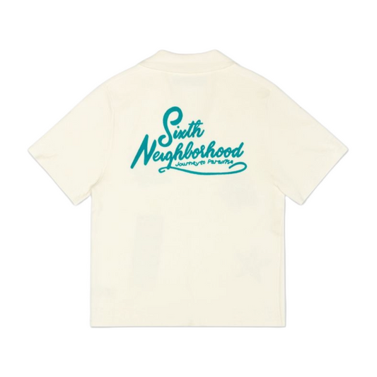 6TH "TROPICS" BUTTON UP - CREAM