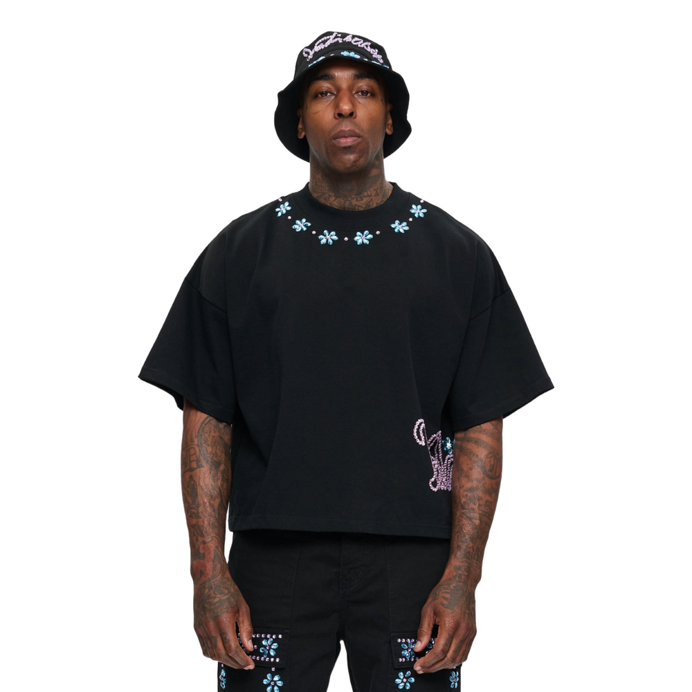 VALABASAS "GEM" TEE - BLACK