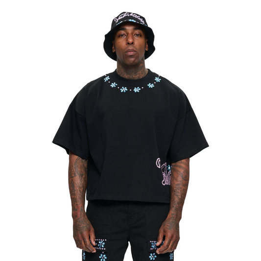 VALABASAS "GEM" TEE - BLACK