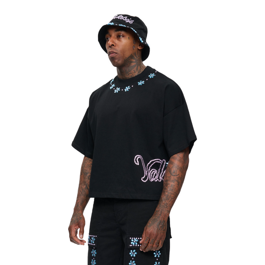VALABASAS "GEM" TEE - BLACK