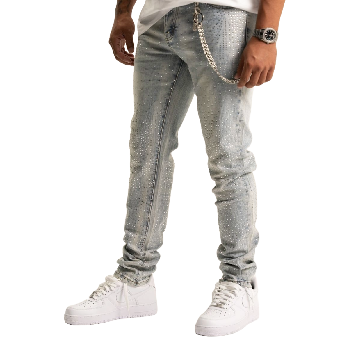 RVR 'CRISTAL' ST-02 LIGHT BLUE WASH DENIM