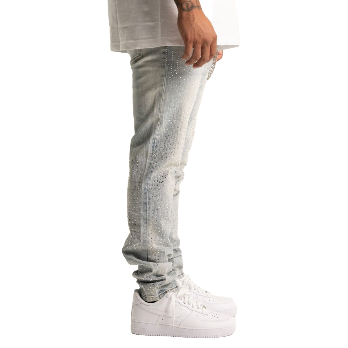 RVR 'CRISTAL' ST-02 LIGHT BLUE WASH DENIM