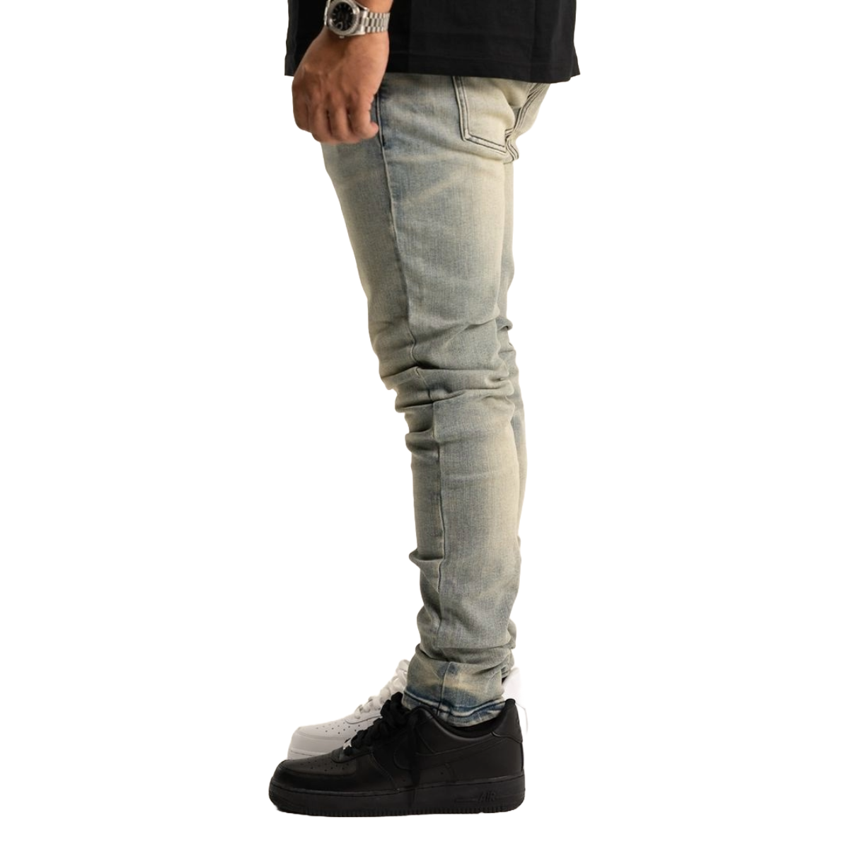 RVR 'ORIGIN' ML-02 BLUE WASH SKINNY DENIM