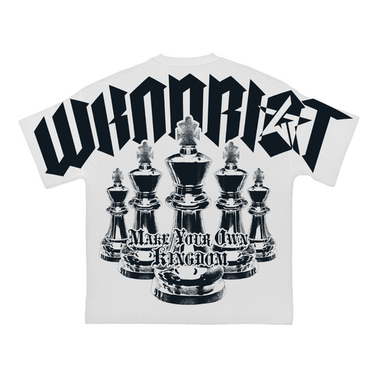 WR 'RISK TO WIN BLACK W/ RHINESTONES' TEE - RED