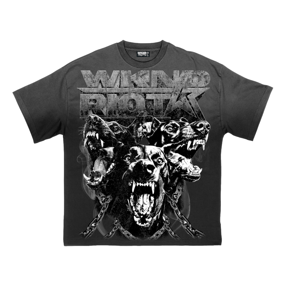 WR 'RIOT DOBERMAN' TEE - BLACK