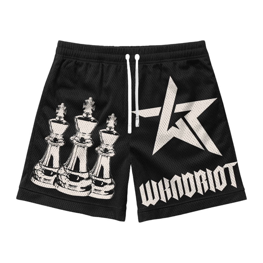 WR ' KINGDOM' SHORTS - BLACK
