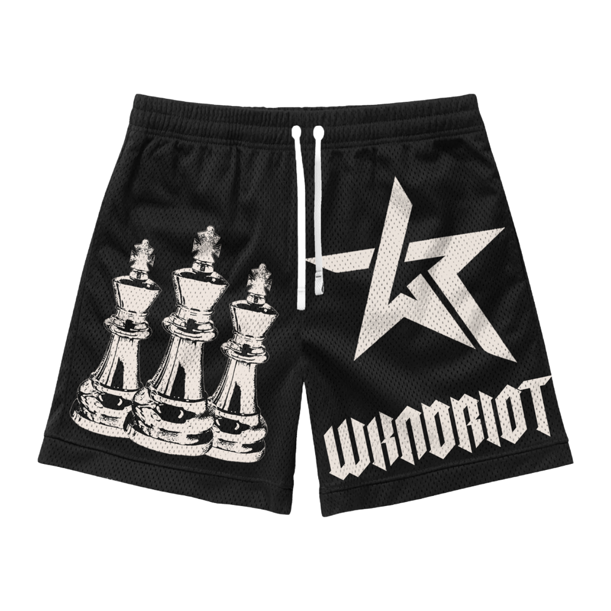 WR ' KINGDOM' SHORTS - BLACK