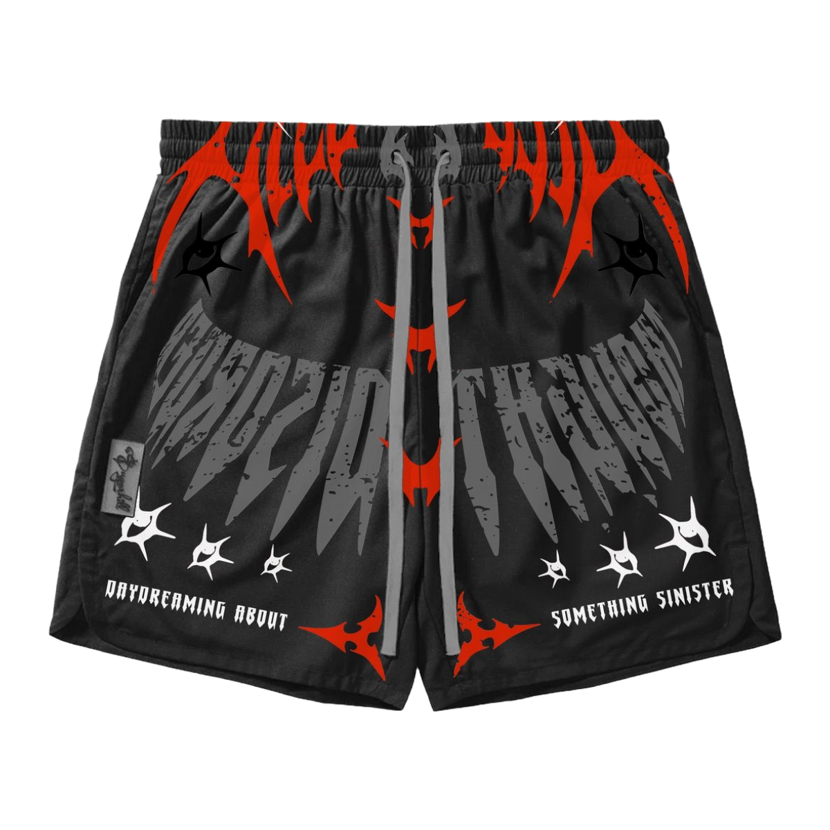 SH 'SINISTER' POLY SHORTS - BLACK