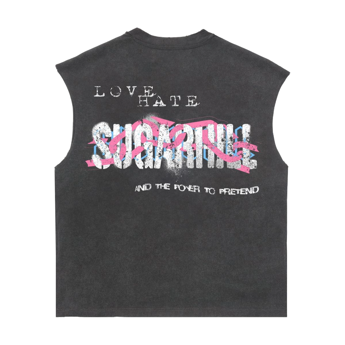 SH 'PRETENDER' CUTOFF TEE - VTG BLACK