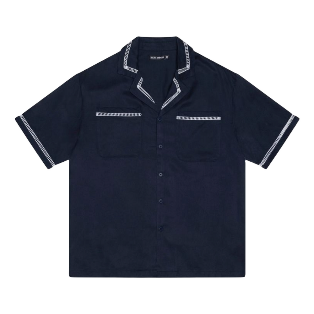 SC "VIBES" BUTTON UP - NAVY