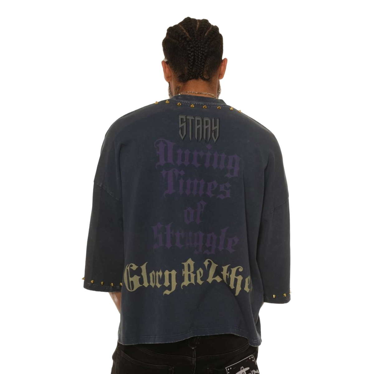 STRAY SERPENT TEE - NAVY