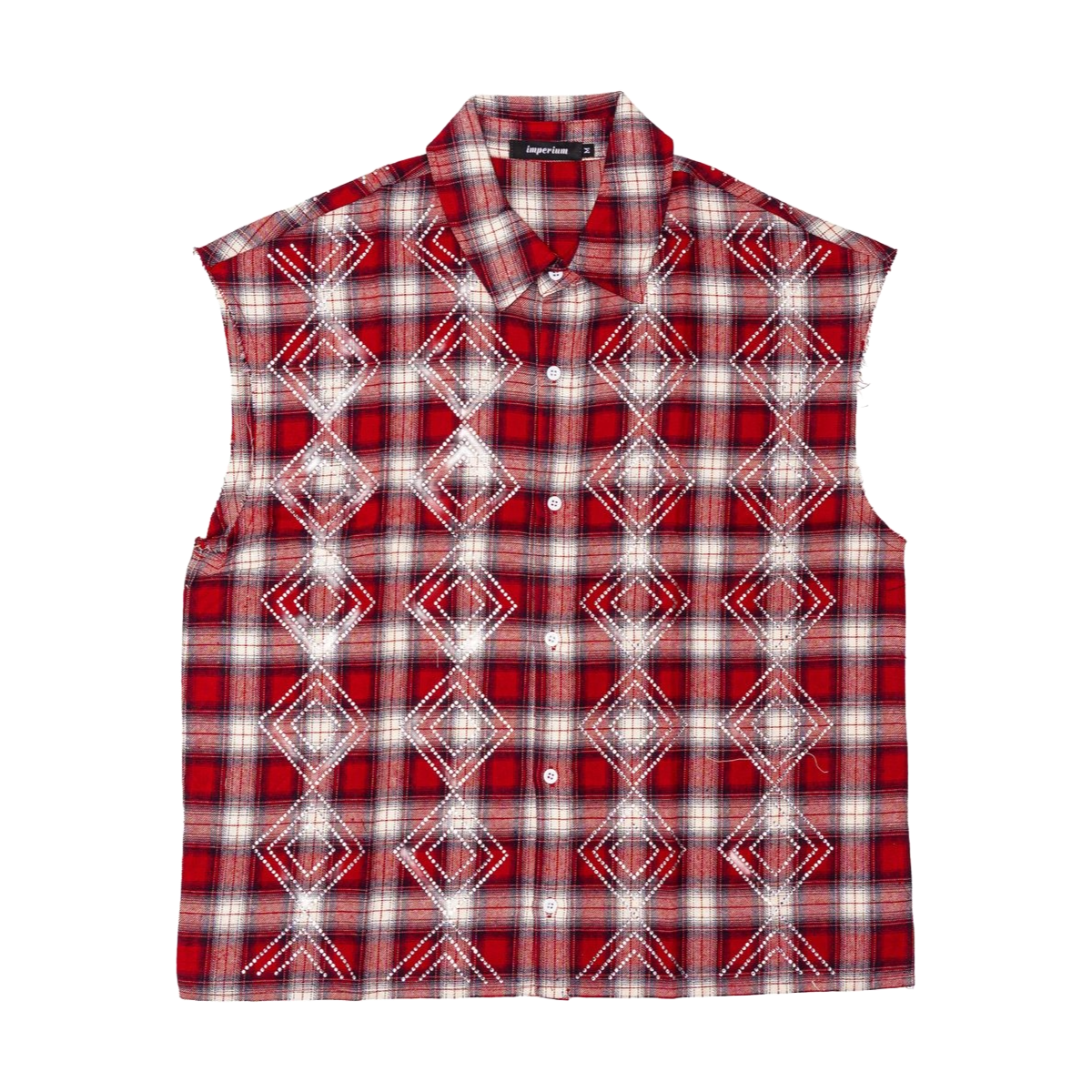 PRESTIGE RED IMPERIUM RHINESTONE FLANNEL