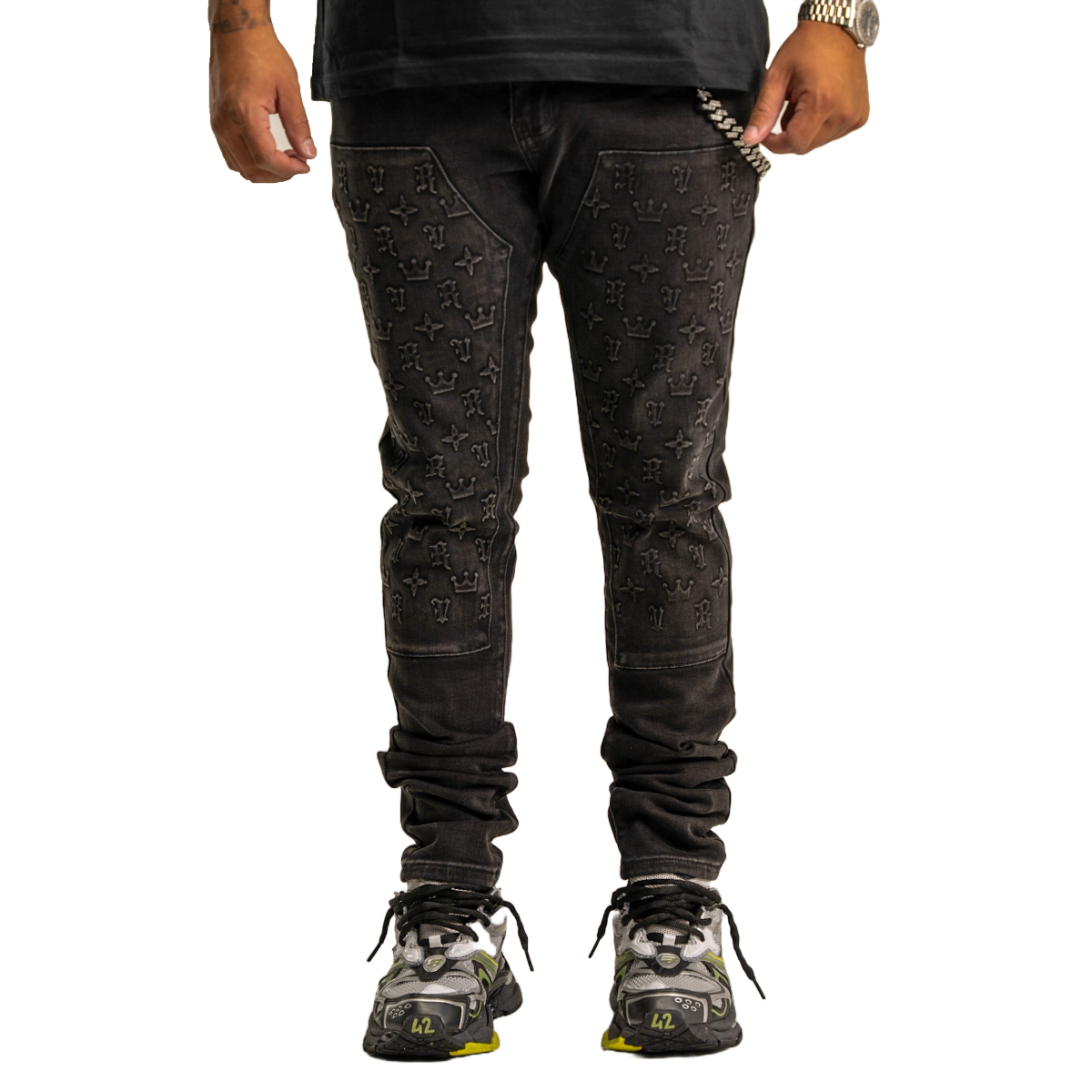 RVR 'REVEER' ML-05 BLACK WASH CARPENTER DENIM