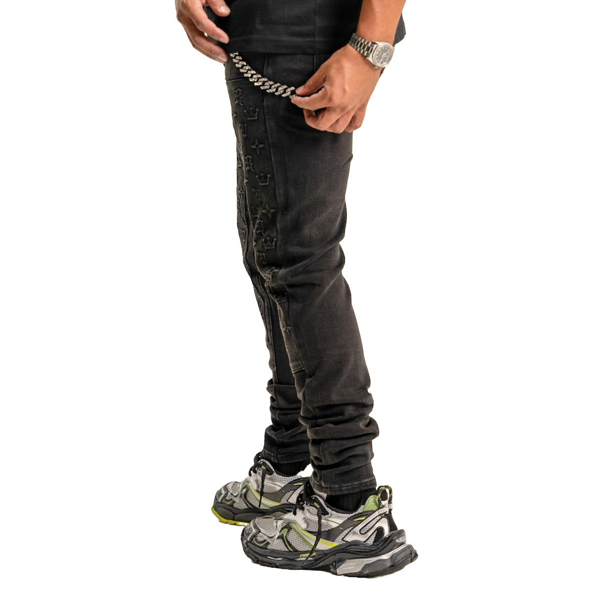 RVR 'REVEER' ML-05 BLACK WASH CARPENTER DENIM