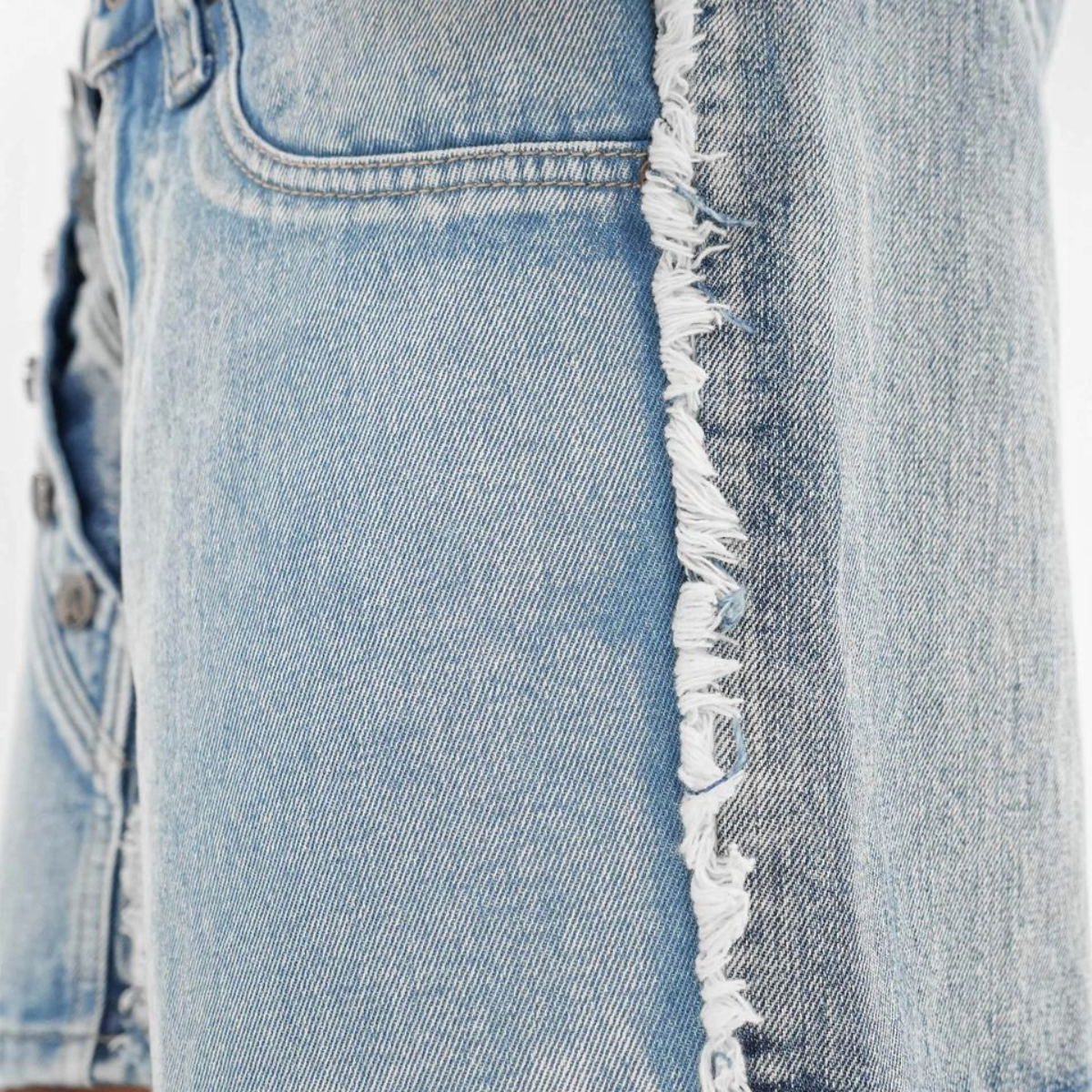 PREME 'MULTI WAISTBAND' INDIGO DENIM SHORTS