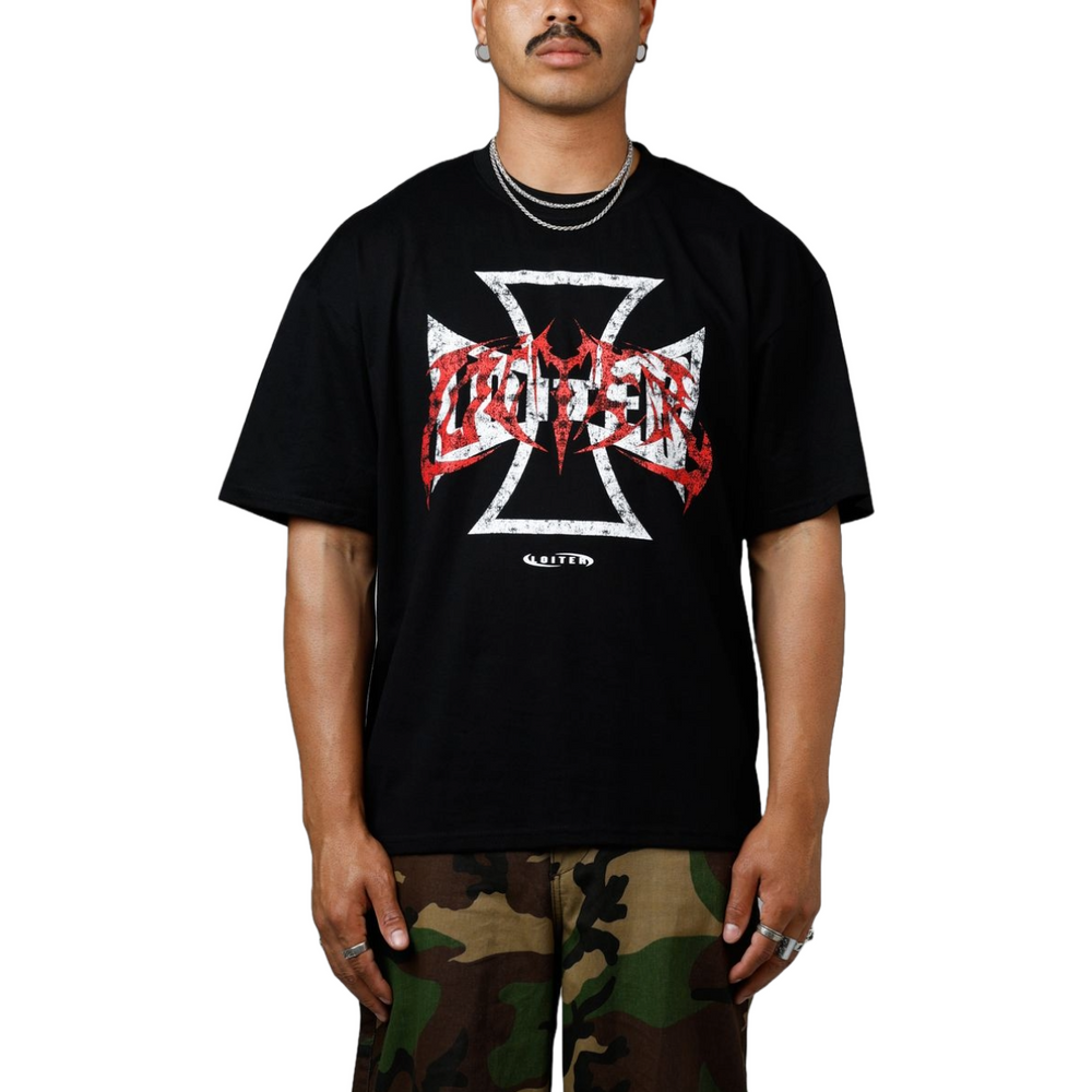 LOITER FORGED TEE- BLACK