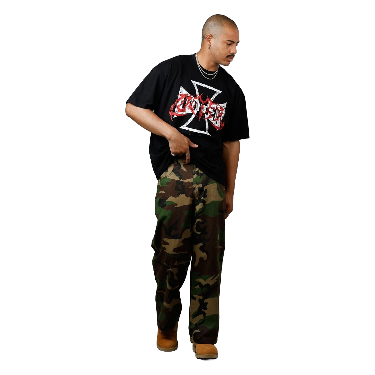 LOITER FORGED TEE- BLACK