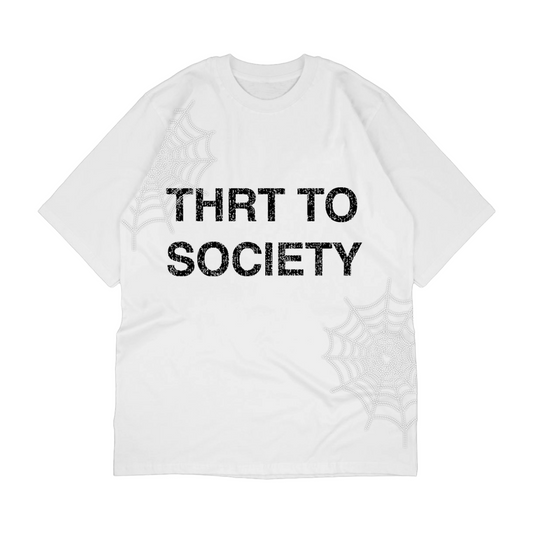 THRT TO SOCIETY TEE - WHITE