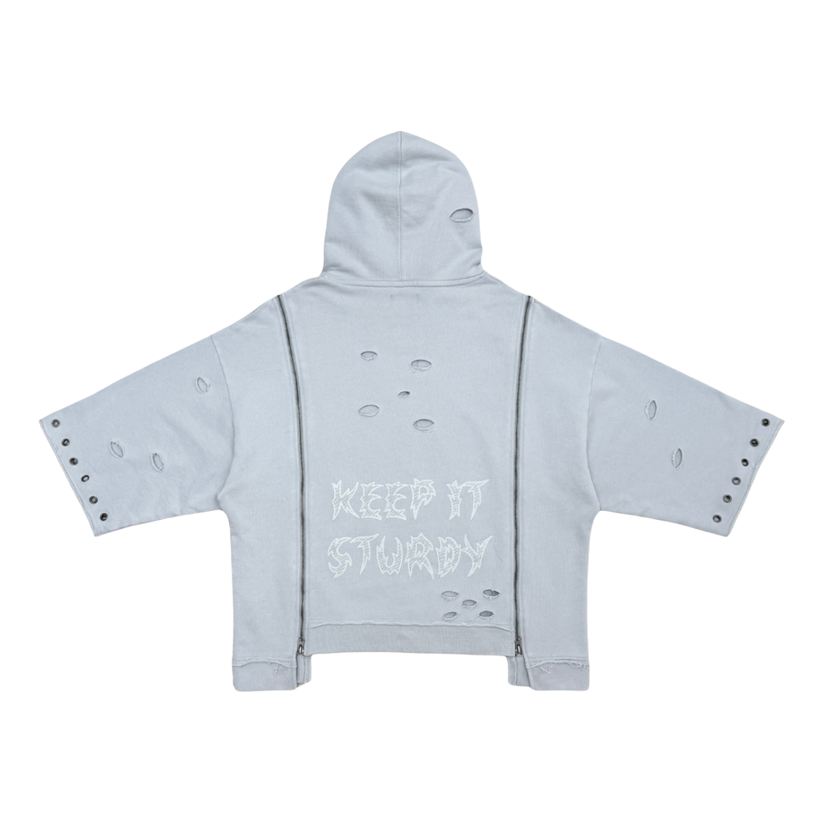 GUNZINII SS HOODIE - LT GREY