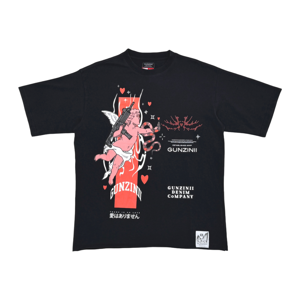 GUNZINII 'GUNZ' TEE - BLACK