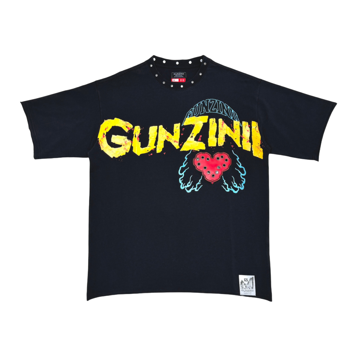 GUNZINII 'HEARTZ' TEE - BLACK