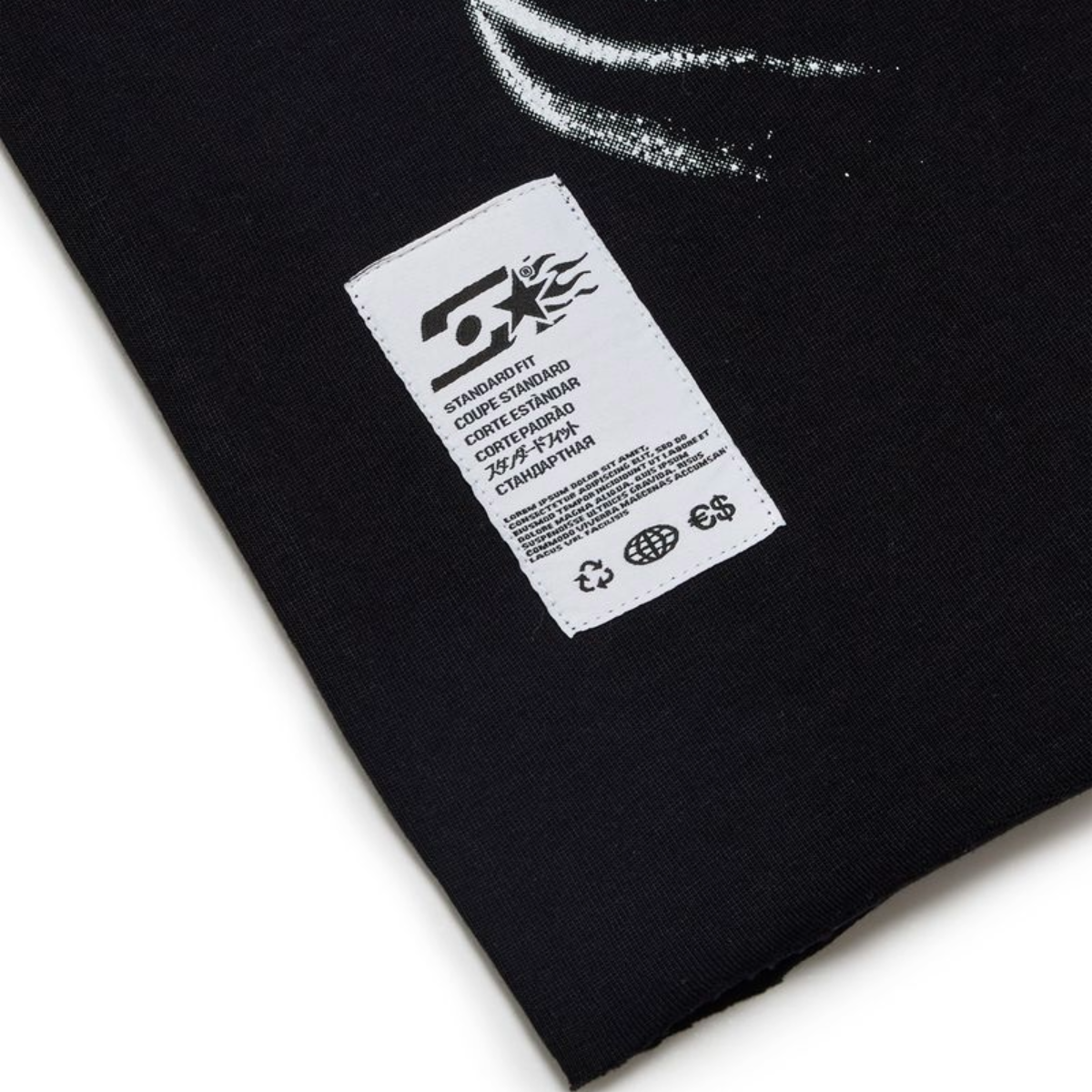 SANITY 'KEFFIYEH' TEE - BLACK