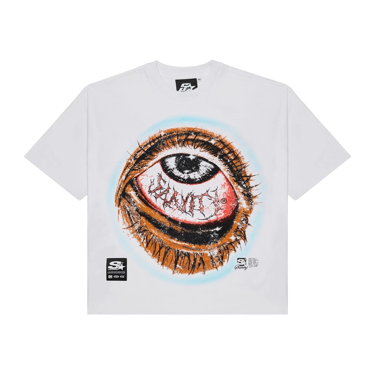 SANITY 'DEAD STARE' TEE - WHITE