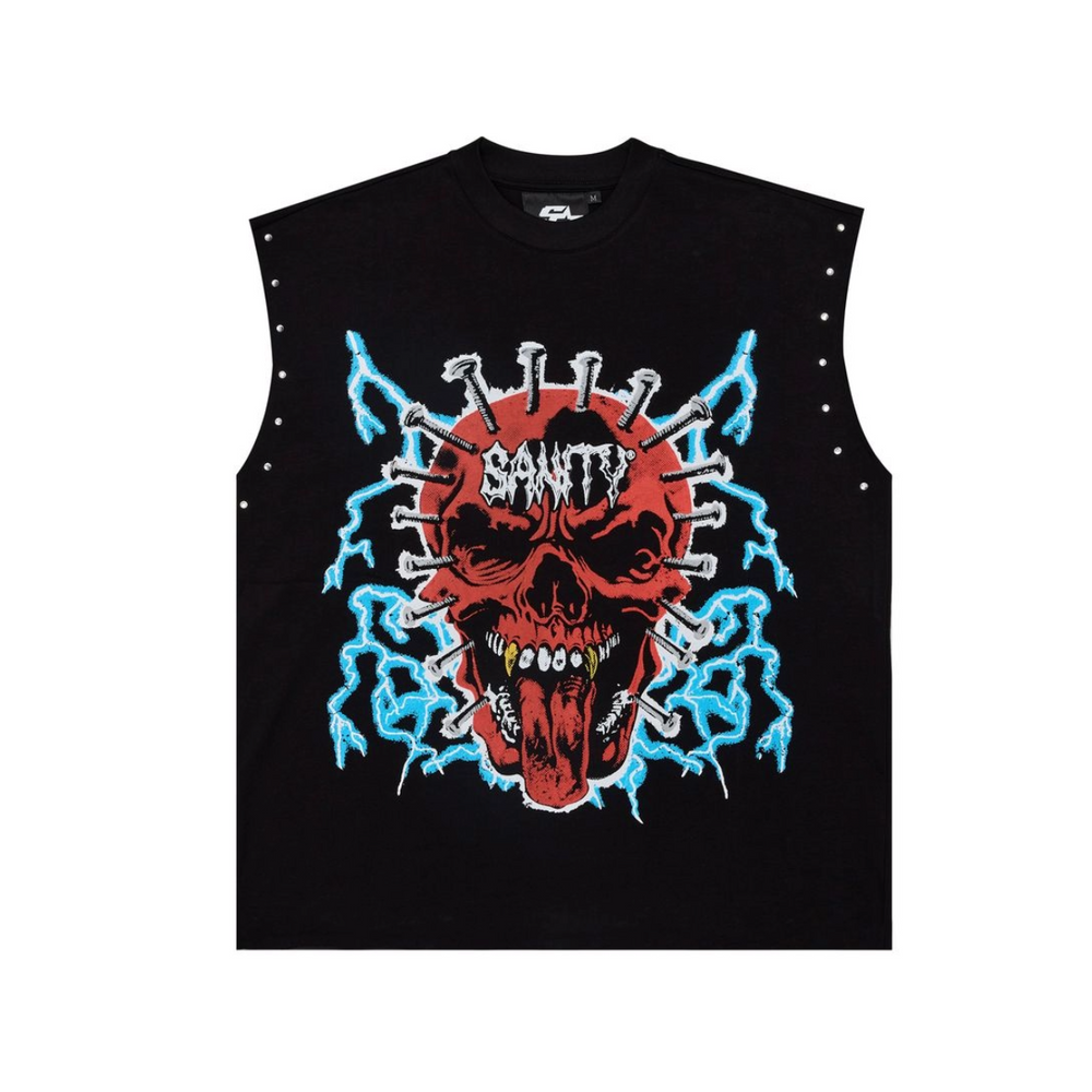 SANITY 'BORN RICH' TEE - BLACK