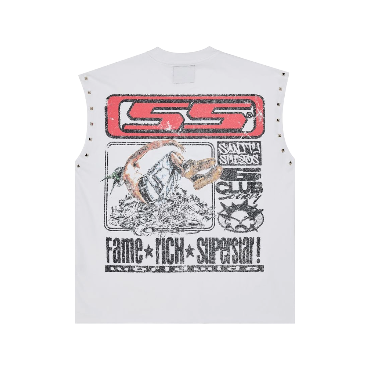 SANITY 'EXILE' SL TEE - WHITE