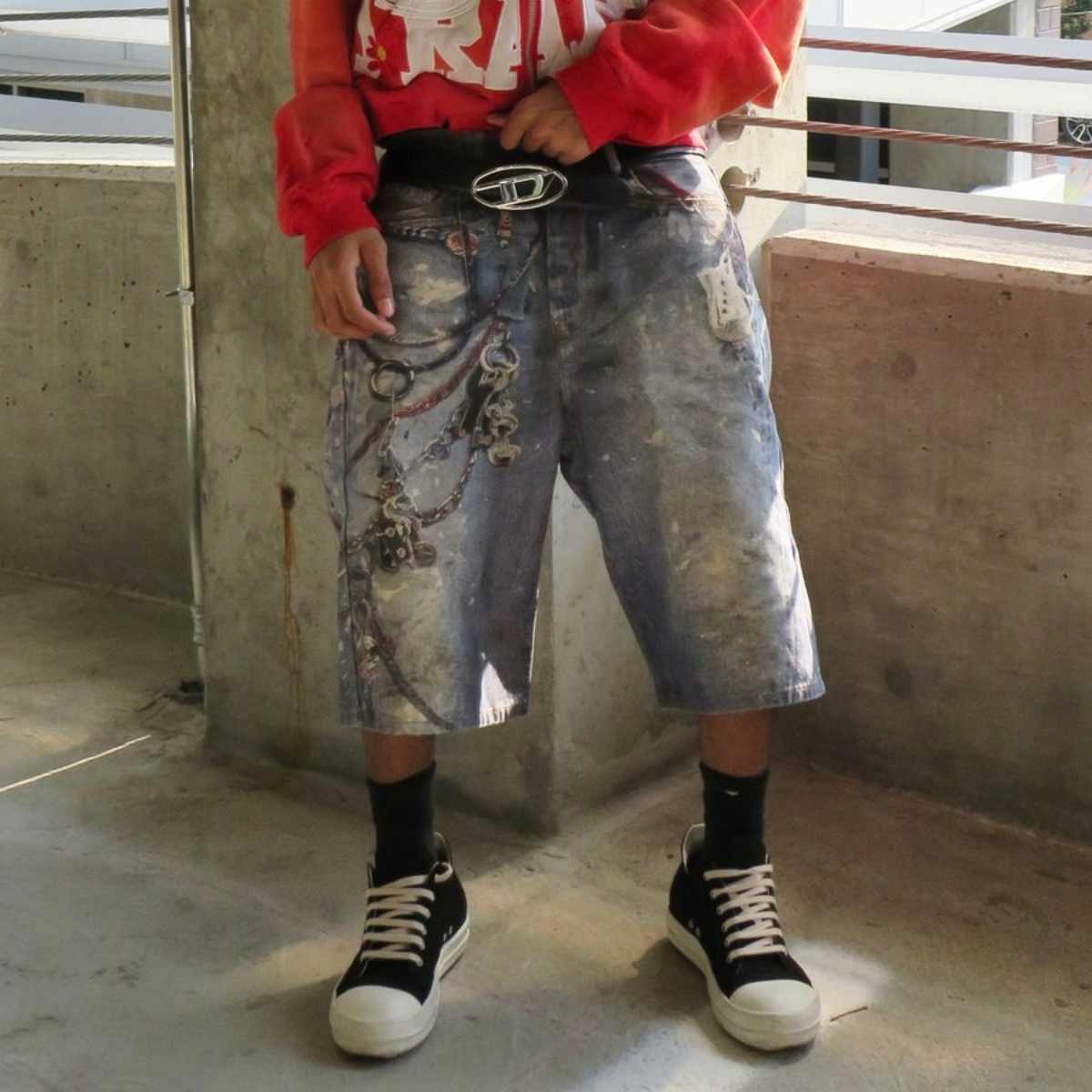 UNDVLPD LOCKSMITH DENIM SHORTS