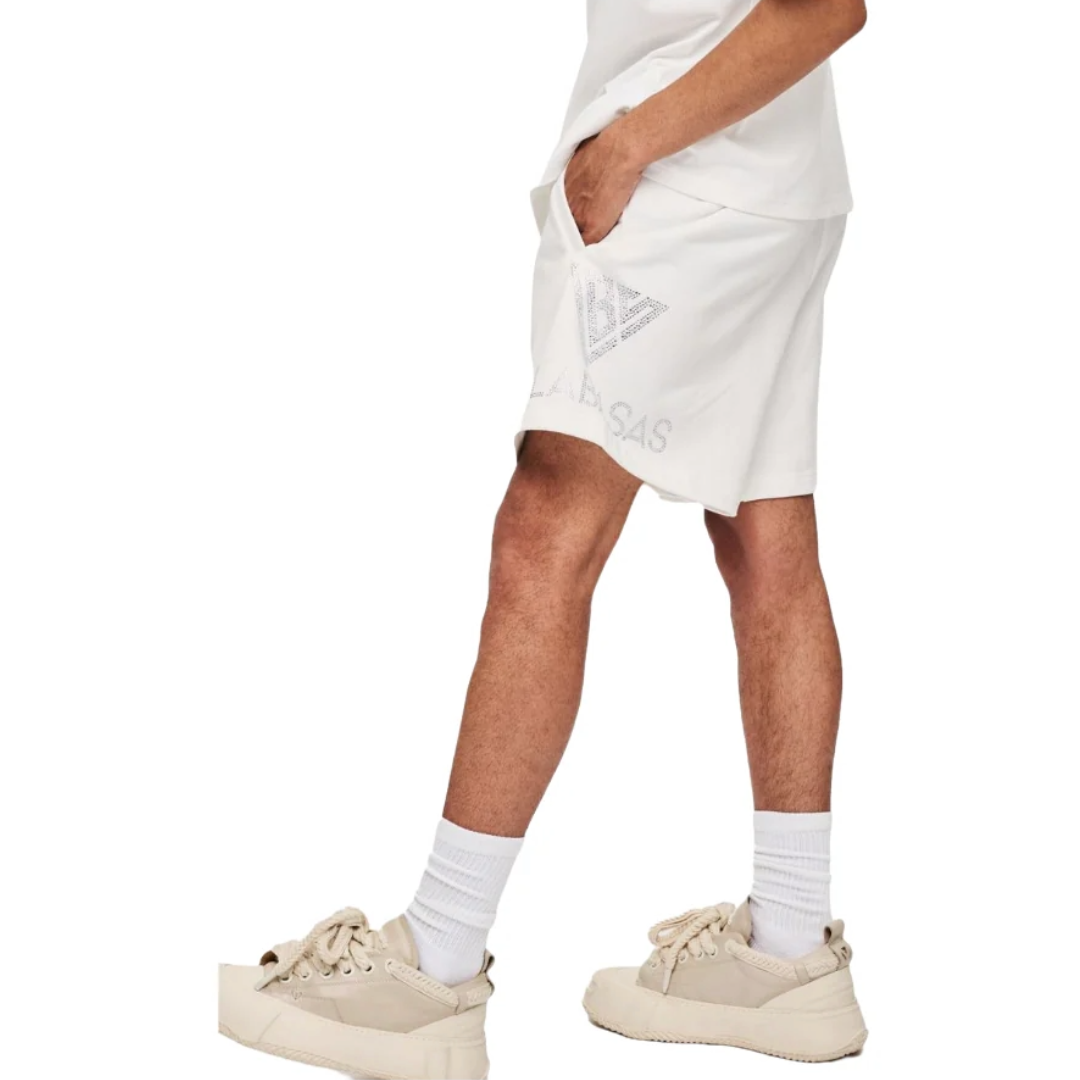 VALABASAS "DUNYA" FLEECE SHORTS - WHITE