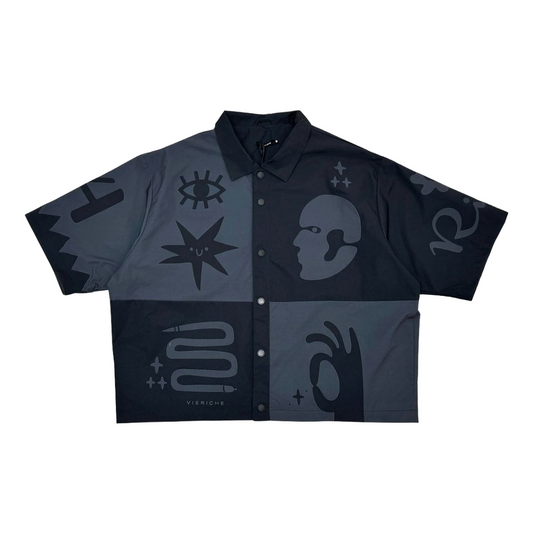 VR 'TRIBAL' SHIRT - BLACK