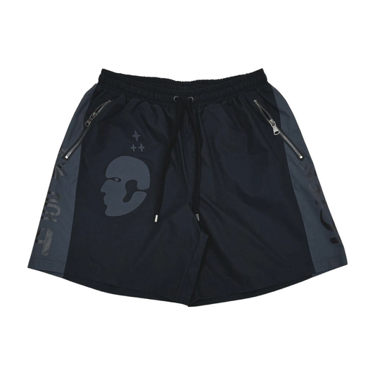 VR 'TRIBAL' SHORTS - BLACK