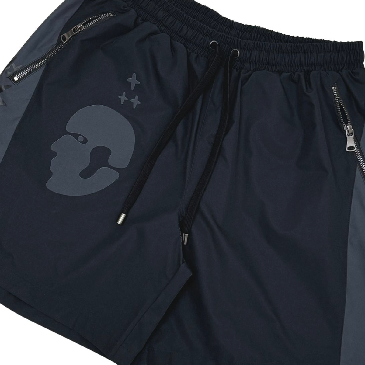 VR 'TRIBAL' SHORTS - BLACK