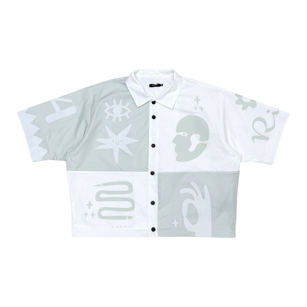 VR 'TRIBAL' SHIRT - WHITE