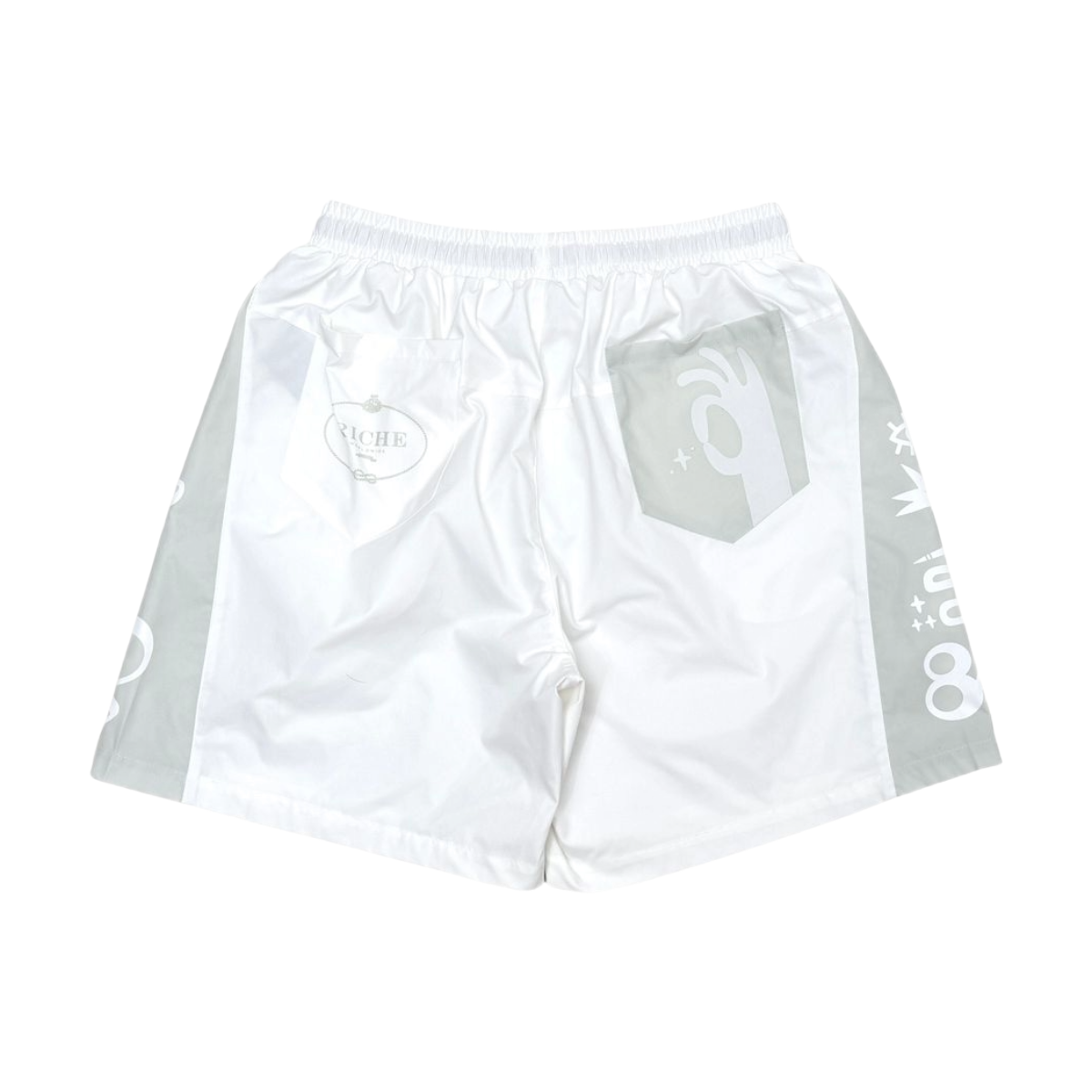 VR 'TRIBAL' SHORTS - WHITE