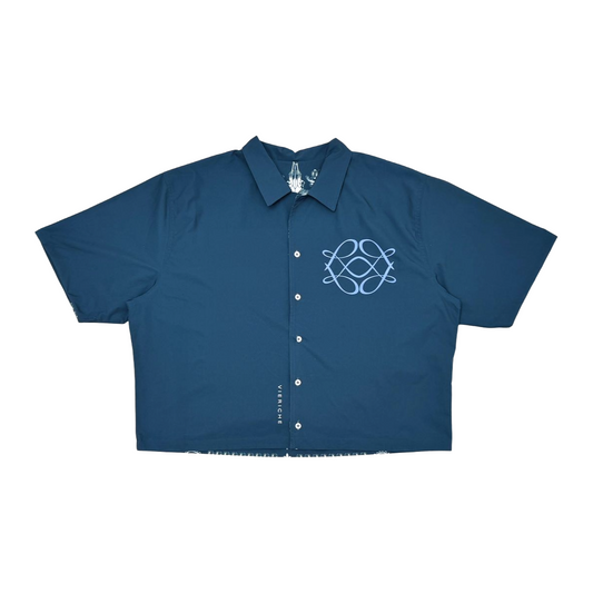 VR REVERSIBLE 'PAISLEY' SHIRT - NAVY