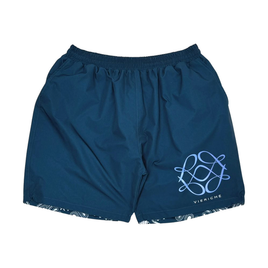 VR REVERSIBLE 'PAISLEY' SHORTS - NAVY