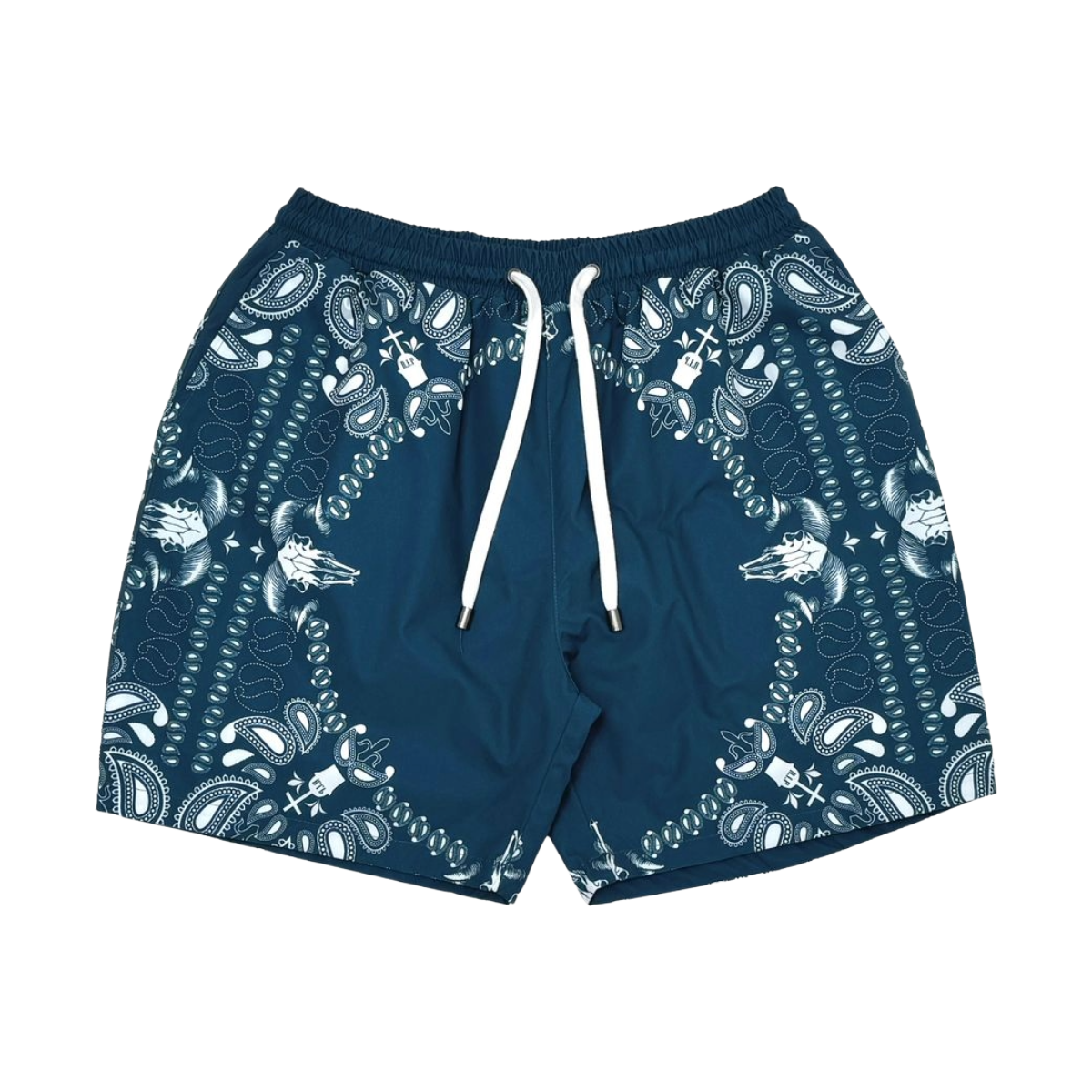 VR REVERSIBLE 'PAISLEY' SHORTS - NAVY