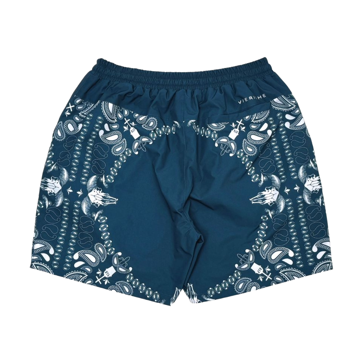 VR REVERSIBLE 'PAISLEY' SHORTS - NAVY
