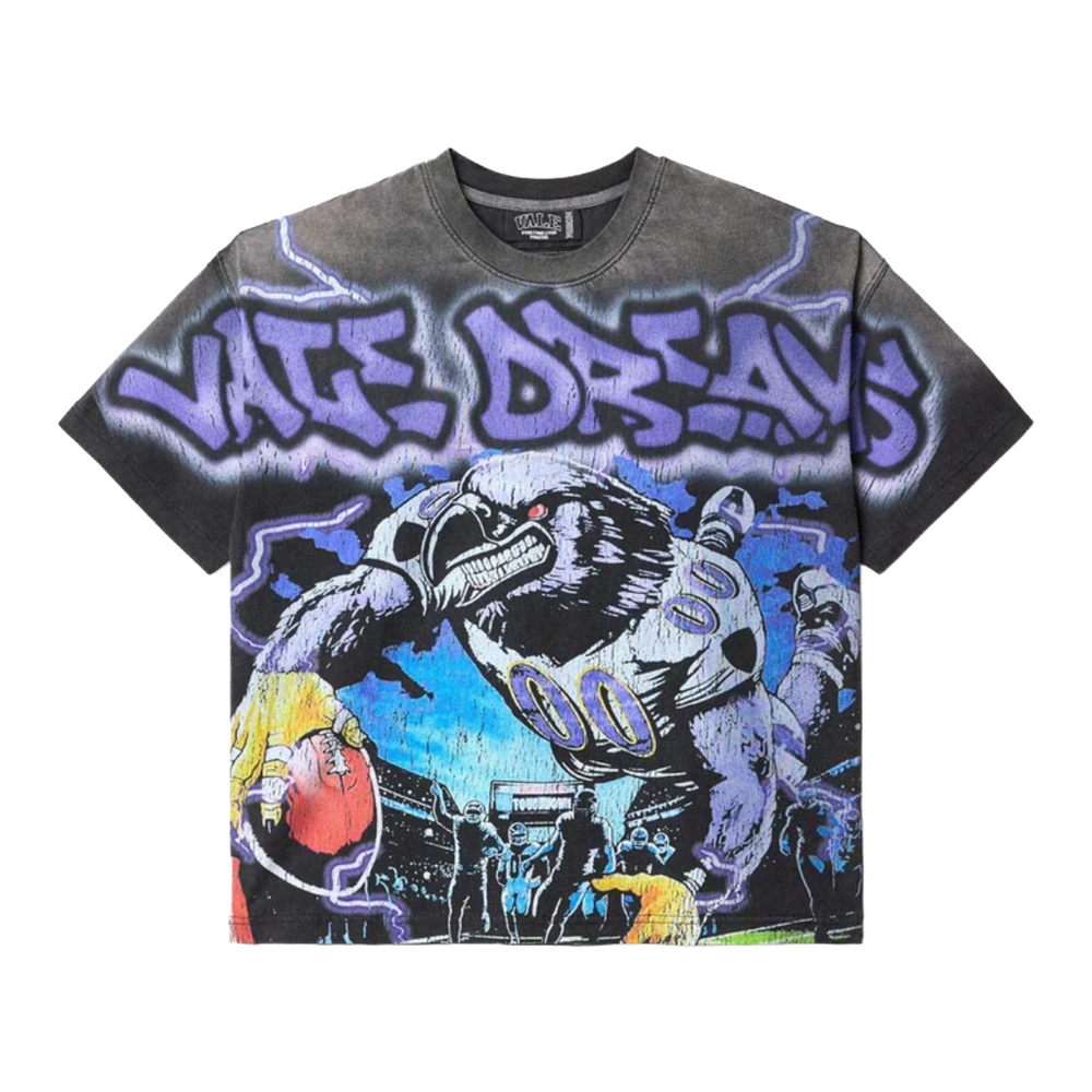 VALE RAVEN BIG TEE - BLACK